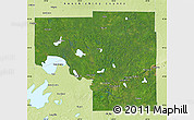 Satellite Map of Itasca County, physical outside