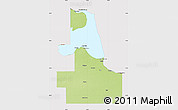 Physical Map of Lake of the Woods County, cropped outside