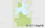 Physical Map of Lake of the Woods County, lighten