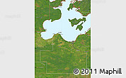 Satellite Map of Lake of the Woods County