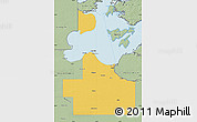 Savanna Style Map of Lake of the Woods County