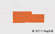 Political Panoramic Map of Olmsted County, cropped outside