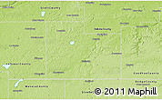 Physical 3D Map of Rice County