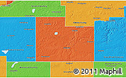 Political 3D Map of Rice County