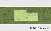 Physical Panoramic Map of Rice County, darken