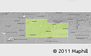 Physical Panoramic Map of Rice County, desaturated