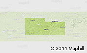 Physical Panoramic Map of Rice County, lighten