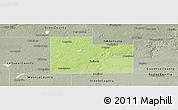 Physical Panoramic Map of Rice County, semi-desaturated