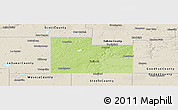 Physical Panoramic Map of Rice County, shaded relief outside