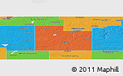 Political Panoramic Map of Rice County
