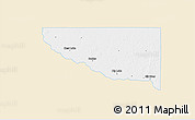 Classic Style 3D Map of Sherburne County, single color outside