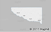 Gray 3D Map of Sherburne County, single color outside