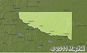 Physical 3D Map of Sherburne County, darken