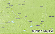 Physical 3D Map of Sherburne County