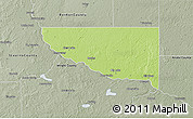 Physical 3D Map of Sherburne County, semi-desaturated