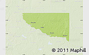 Physical Map of Sherburne County, lighten