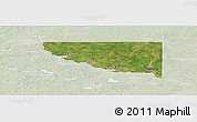 Satellite Panoramic Map of Sherburne County, lighten