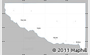 Gray Simple Map of Sherburne County, single color outside