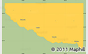 Savanna Style Simple Map of Sherburne County, single color outside