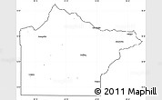 Blank Simple Map of Wright County, cropped outside