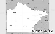 Gray Simple Map of Wright County