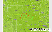 Physical Map of ZIP code 39743