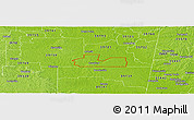 Physical Panoramic Map of ZIP code 39743