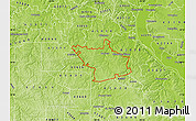Physical Map of ZIP code 63020