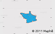 Political Map of ZIP code 63020, cropped outside