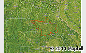 Satellite Map of ZIP code 63020