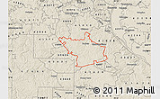 Shaded Relief Map of ZIP code 63020