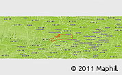 Physical Panoramic Map of ZIP code 63304