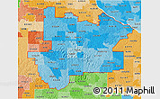 Political Shades 3D Map of ZIP codes starting with 636