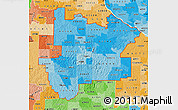 Political Shades Map of ZIP codes starting with 636