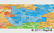 Political Shades Panoramic Map of ZIP codes starting with 636