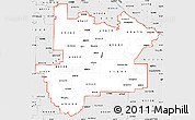 Silver Style Simple Map of ZIP codes starting with 636