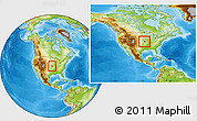 Physical Location Map of ZIP codes starting with 640, within the entire country