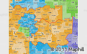 Political Shades Map of ZIP codes starting with 640