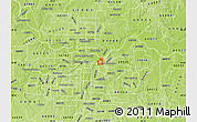 Physical Map of ZIP code 64053