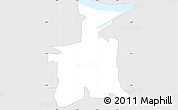 Silver Style Simple Map of ZIP code 64053