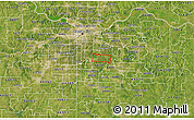 Satellite 3D Map of ZIP code 64138