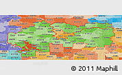 Political Shades Panoramic Map of ZIP codes starting with 650