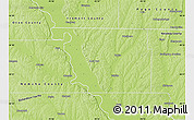 Physical Map of Atchison County