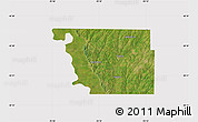 Satellite Map of Atchison County, cropped outside