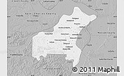 Gray Map of Saint Louis County
