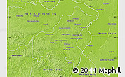Physical Map of Saint Louis County