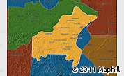 Political Map of Saint Louis County, darken