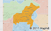 Political Map of Saint Louis County, lighten