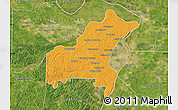Political Map of Saint Louis County, satellite outside