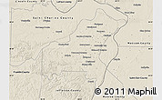 Shaded Relief Map of Saint Louis County